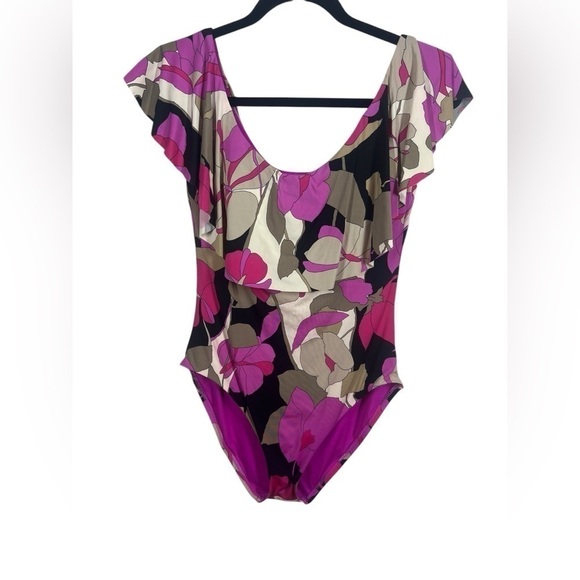 Trina Turk Lynx Gemini One Piece Swimsuit SEE MEASUREMENTS - Picture 2 of 6